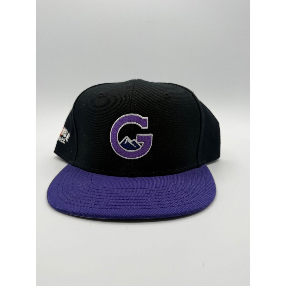 Otto Cap Snapback Hat Unisex OSFM Black Purple Excellent Goose 2022 Band Logo